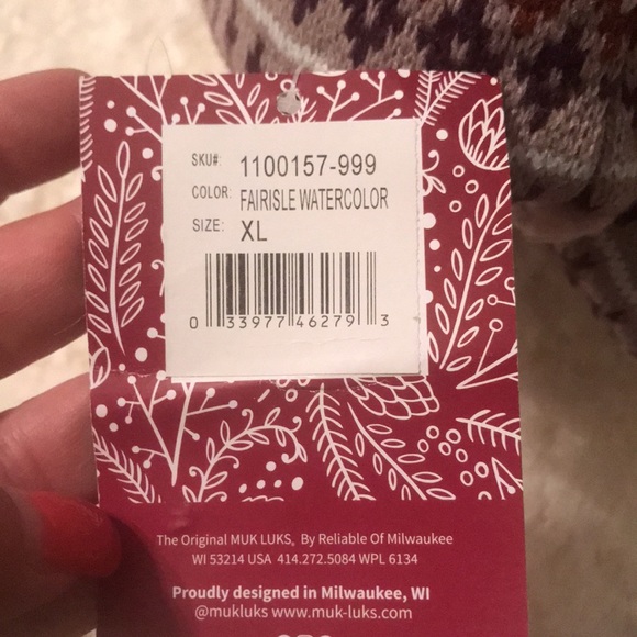 NWT MUK LUKS Slippers XL - Picture 6 of 6